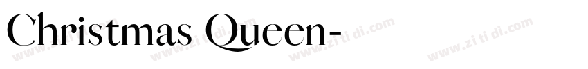 Christmas Queen字体转换